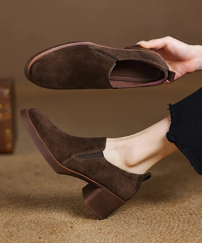 Women's Chunky Heel Splicing Ankle Boots 1