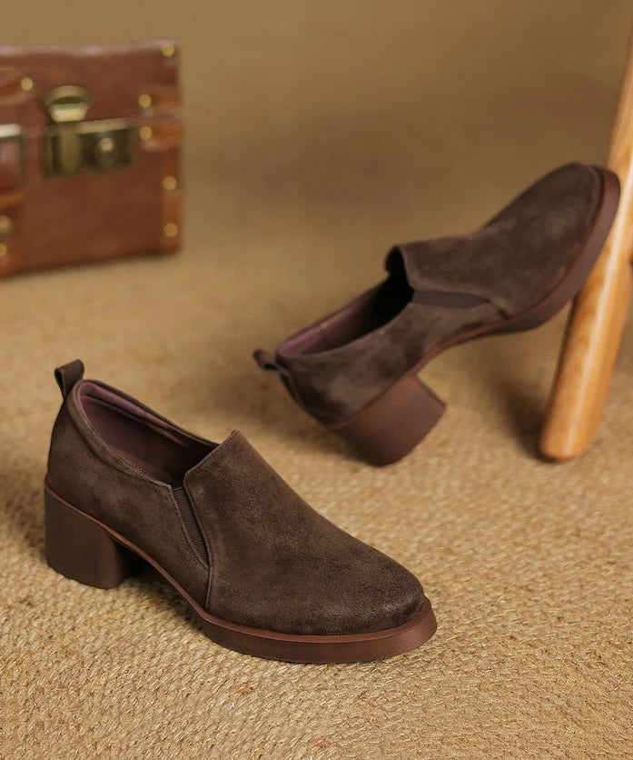Women's Chunky Heel Splicing Ankle Boots 2