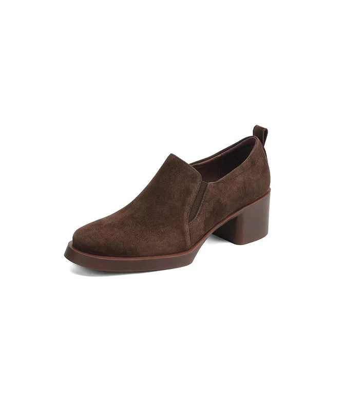 Women's Chunky Heel Splicing Ankle Boots 4