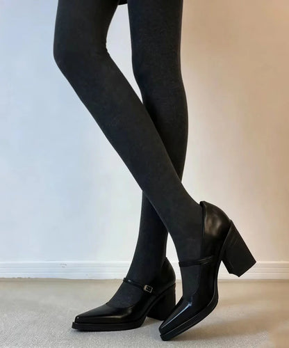 Women's Chunky High Heel Sandals Buckle Strap 2