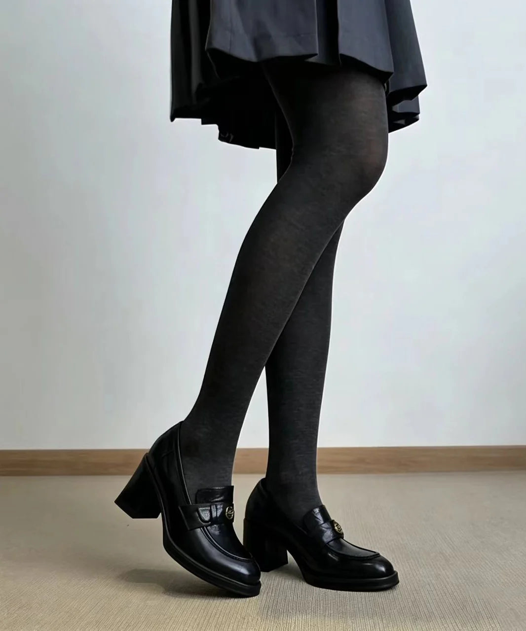 Women's Chunky Loafers Retro Style 2