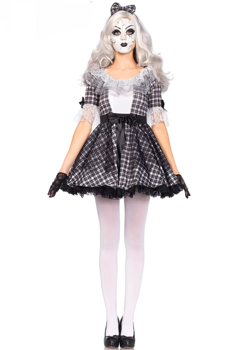 Women's Clown Costume Circus Party Dress Cosplay Outfit 3