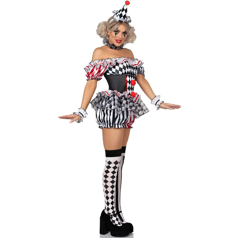 Women's Clown Costume Jester Style 1