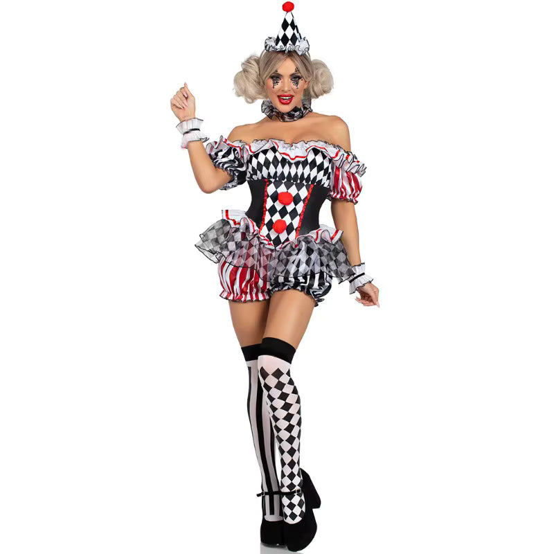 Women's Clown Costume Jester Style 2