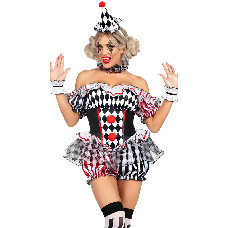 Women's Clown Costume Jester Style 3
