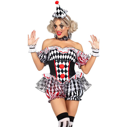 Women's Clown Costume Jester Style 3