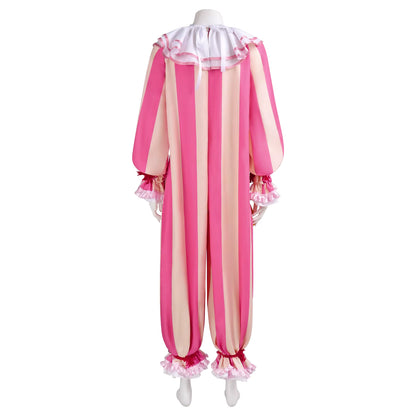 Women's Clown Costume Striped Jumpsuit for Halloween and Festive Events 2