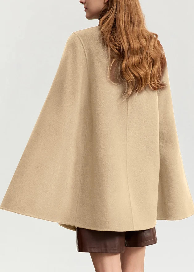 Women's Coat Cloak with Sashes and Sleeve Detail 3