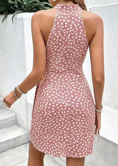 Women's Cold Shoulder Dress Printed Summer Style 3