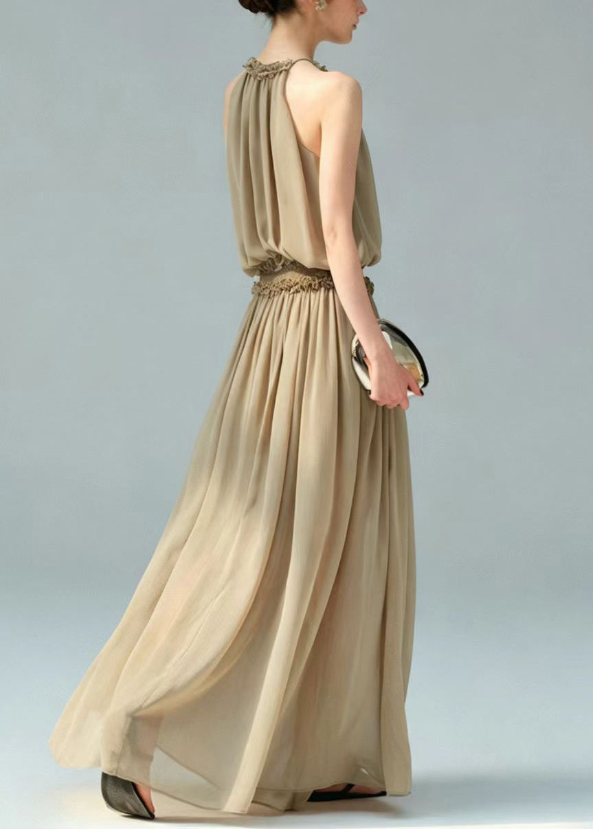 Women's Cold Shoulder Dress with Elastic Waist 3