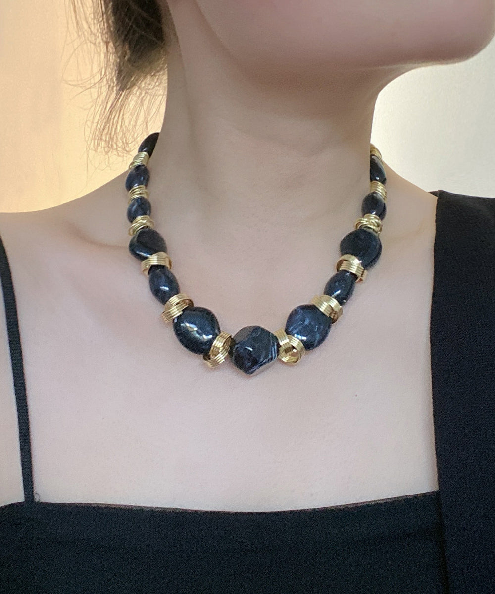 Women's Collar Necklace Boho Asymmetric Beading Style 4