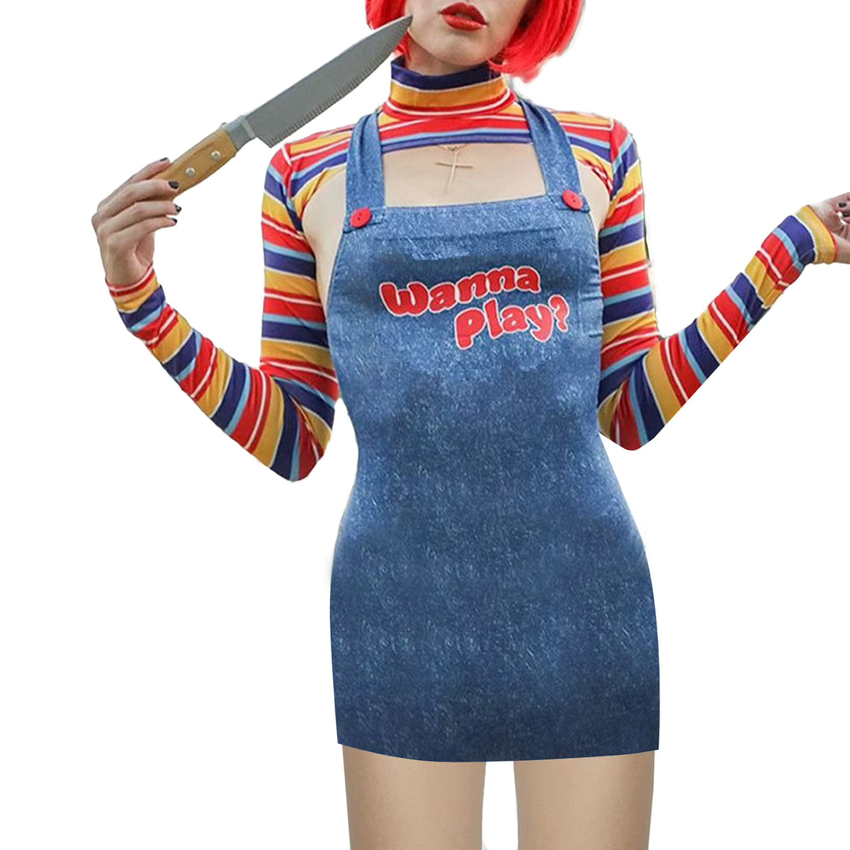 Women's Costume Bodysuit Horror Movie Character Design 8