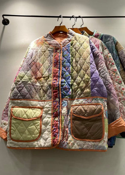 Women's Cotton Filled Jacket Patchwork Style 3