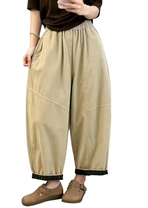Women's Crop Pants High Waist Casual Style 0