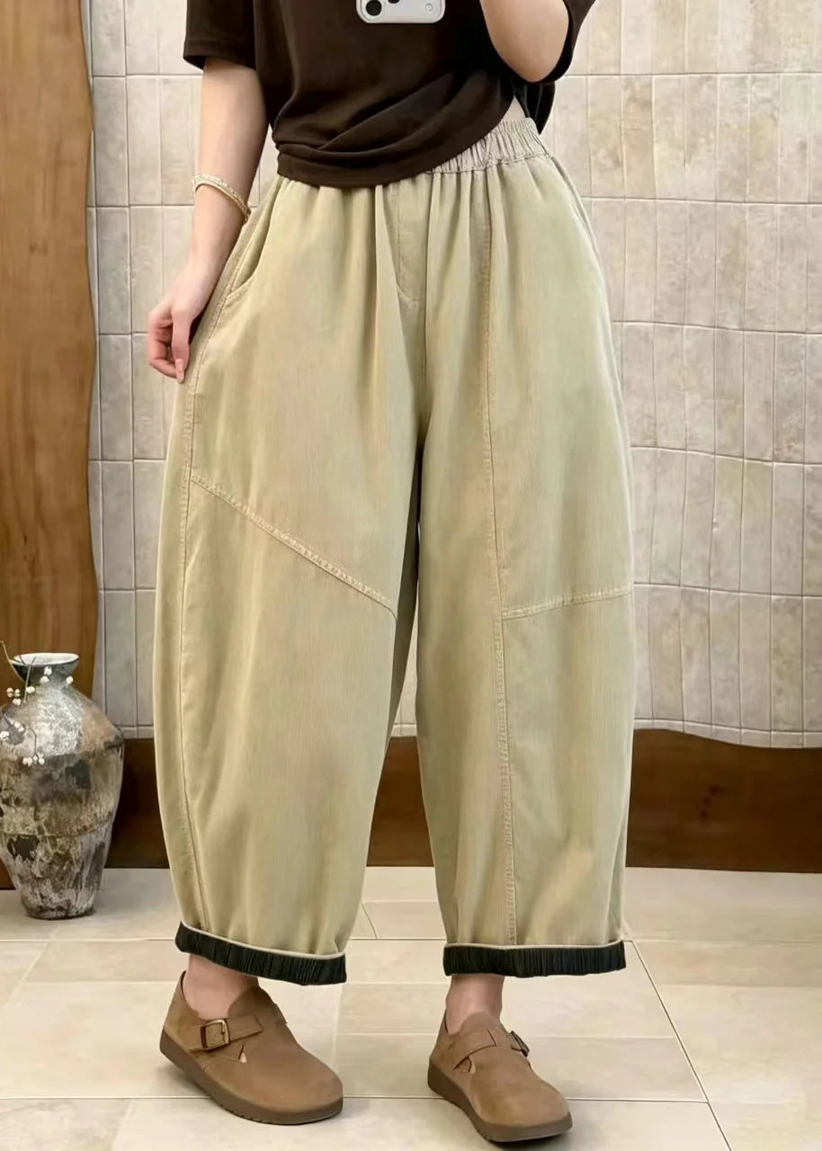 Women's Crop Pants High Waist Casual Style 1