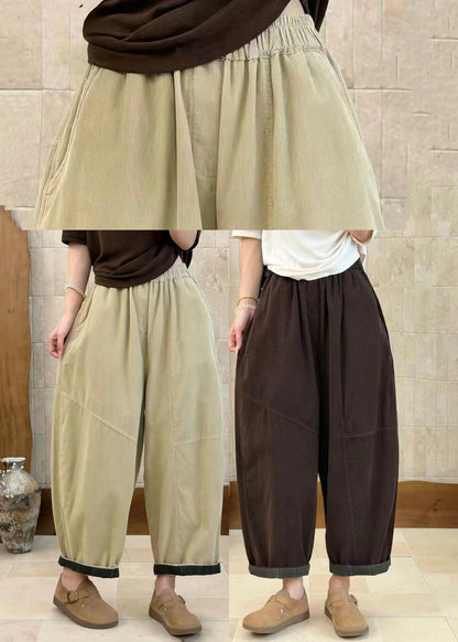 Women's Crop Pants High Waist Casual Style 4