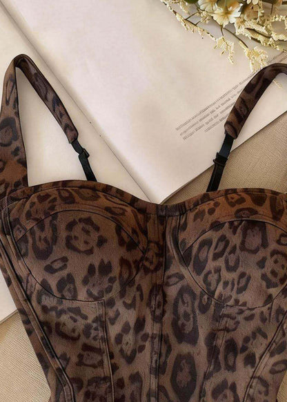 Women's Crop Top Leopard Print Going Out Style 2