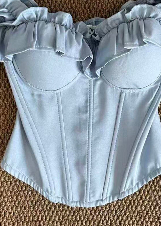 Women's Crop Top Ruffled Design for Going Out 2