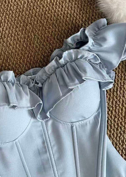 Women's Crop Top Ruffled Design for Going Out 3