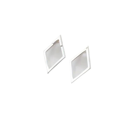Women's Double Layer Hoop Earrings Sterling Silver Design 2
