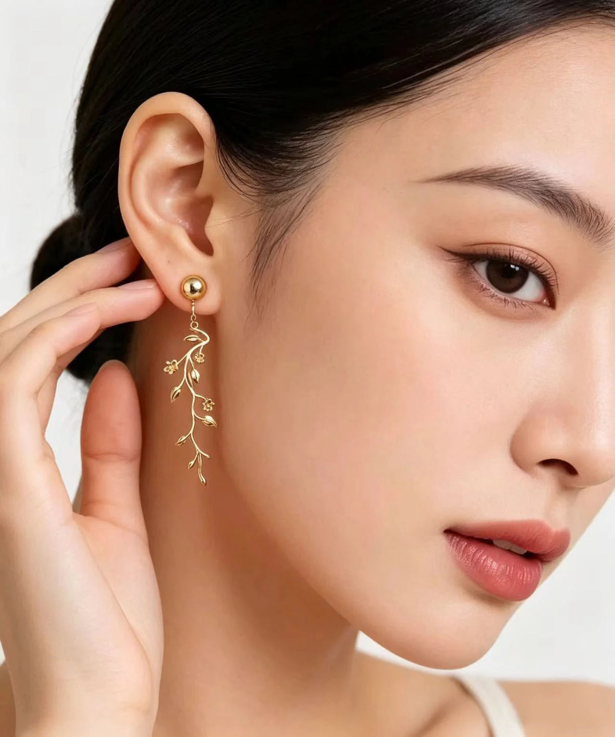 Women's Drop Earrings Branch Tassel Design 4