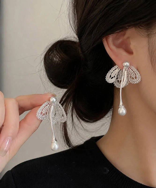 Women's Drop Earrings Butterfly Hollow Out Design 0