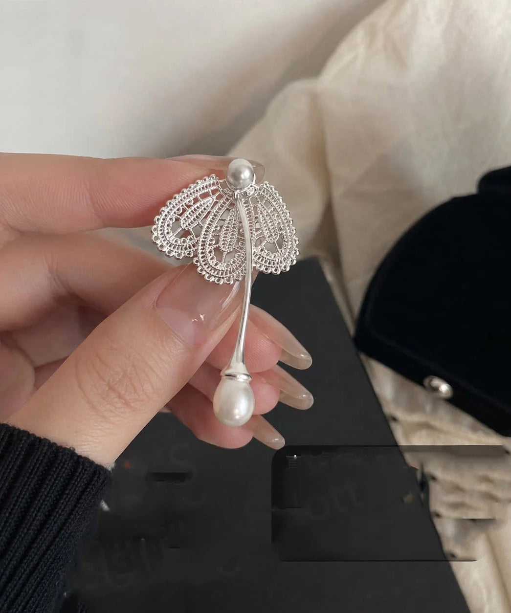Women's Drop Earrings Butterfly Hollow Out Design 3