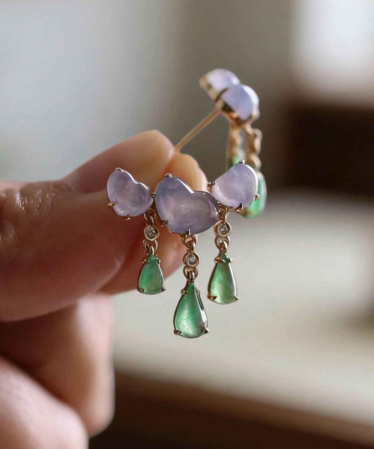 Women's Drop Earrings Colorblock Tassel Design 1