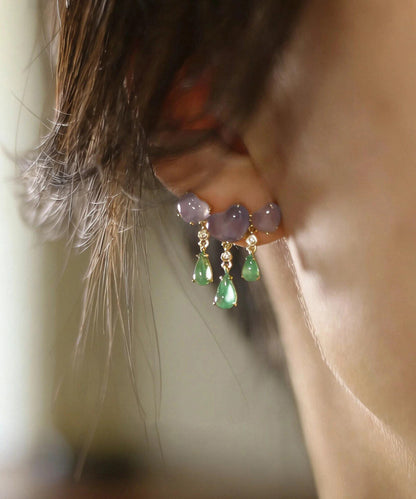 Women's Drop Earrings Colorblock Tassel Design 2