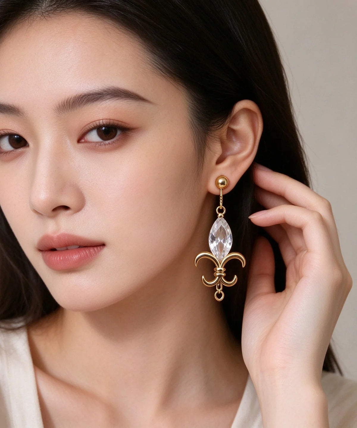 Women's Drop Earrings Crystal Accent 1