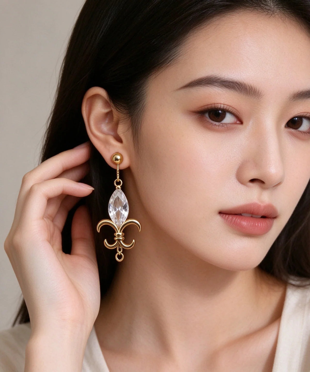 Women's Drop Earrings Crystal Accent 4