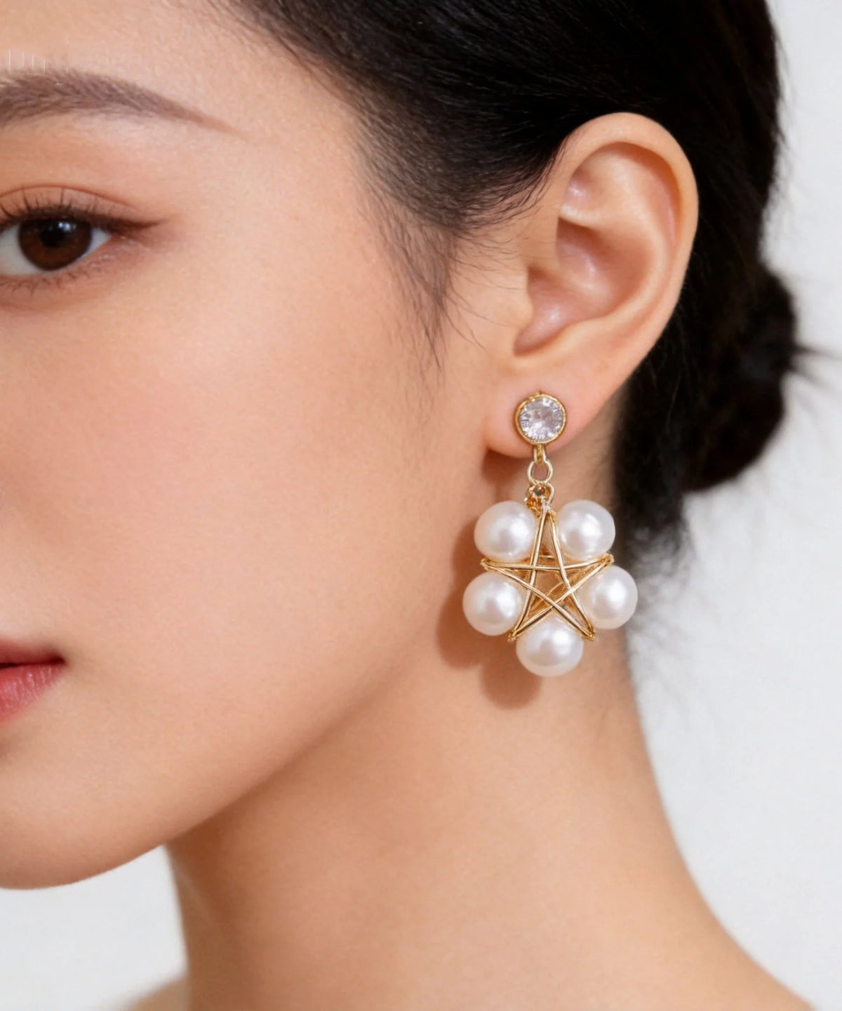 Women's Drop Earrings Five-pointed Star Design 0