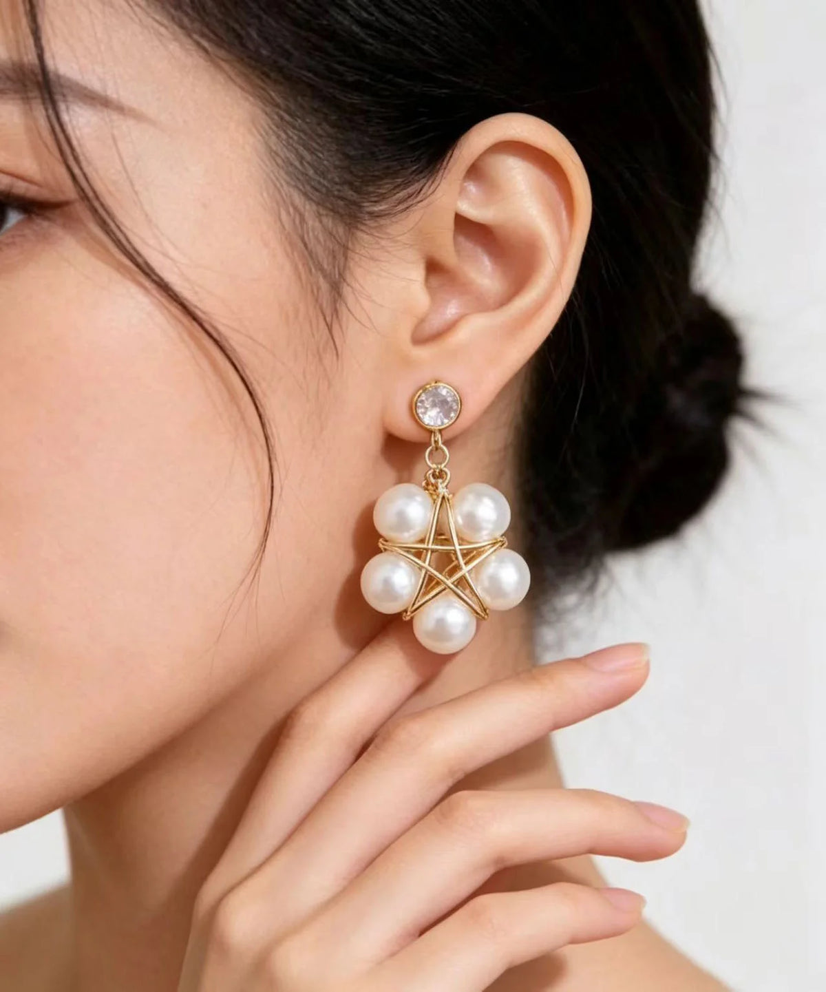 Women's Drop Earrings Five-pointed Star Design 3