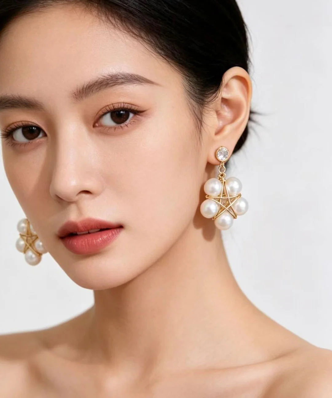 Women's Drop Earrings Five-pointed Star Design 4