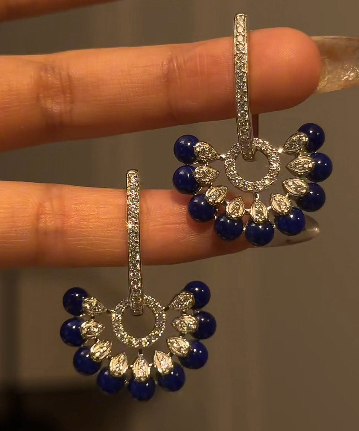 Women's Drop Earrings Floral Tassel Design 2