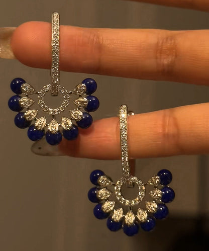 Women's Drop Earrings Floral Tassel Design 3
