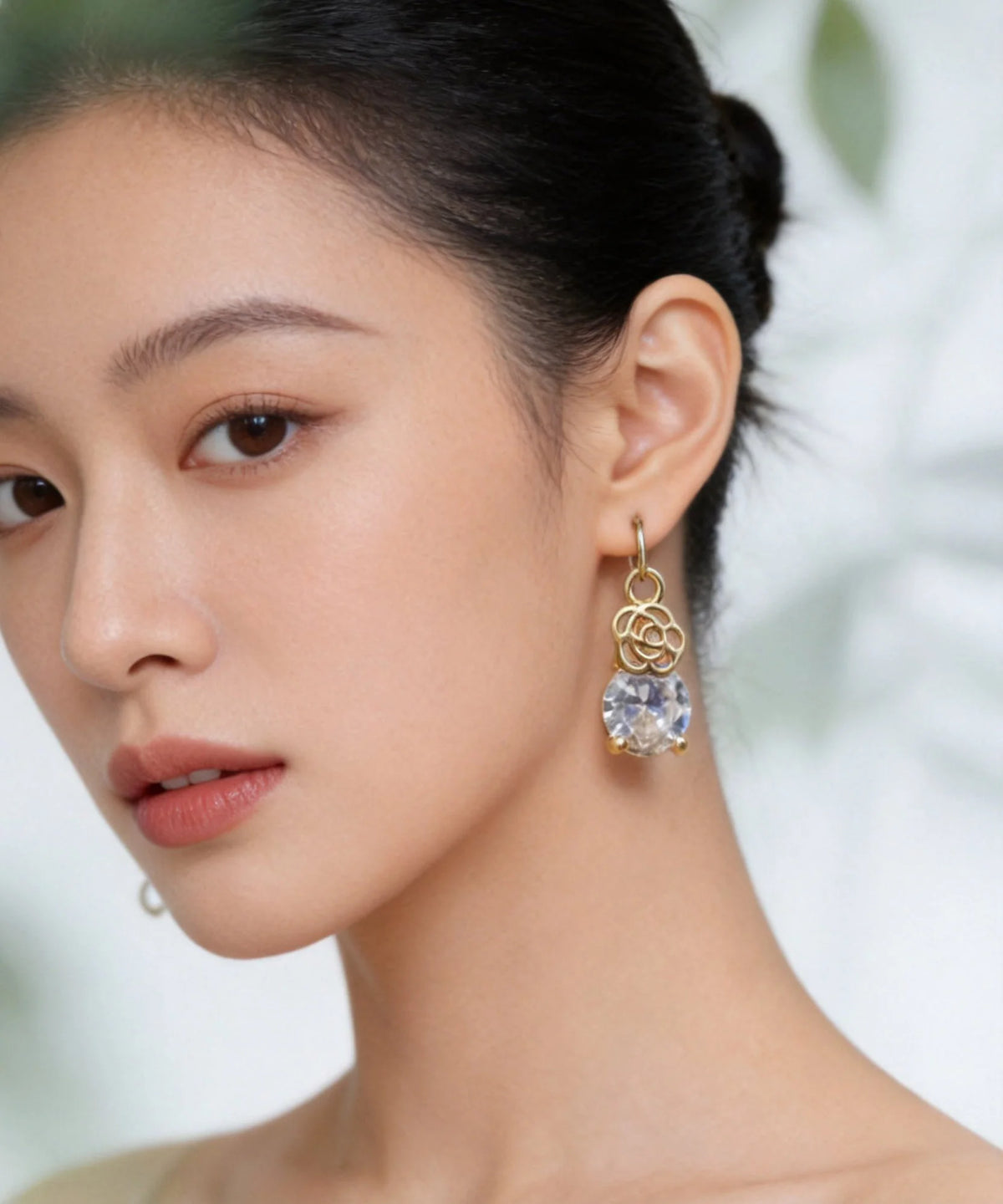 Women's Drop Earrings Gemstone Accent 3