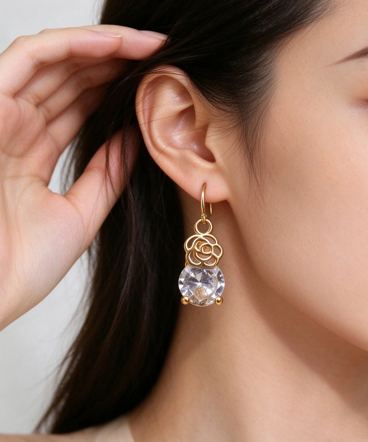 Women's Drop Earrings Gemstone Accent 4