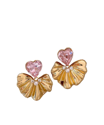 Women's Drop Earrings Ginkgo Leaf Design 0