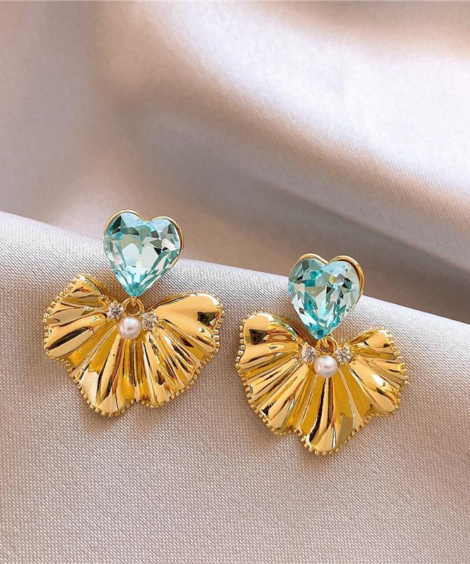 Women's Drop Earrings Ginkgo Leaf Design 3