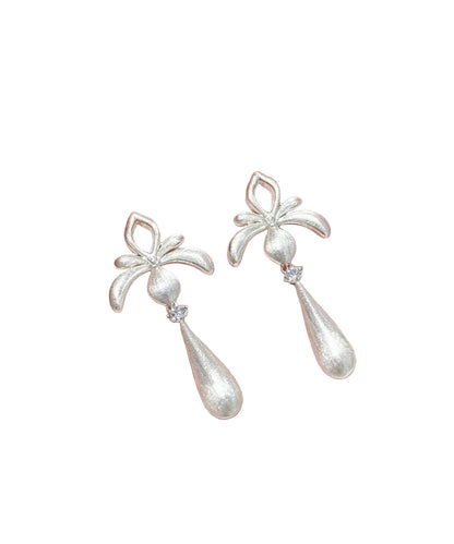 Women's Drop Earrings Hollow Water Droplet Design 0