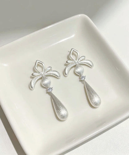 Women's Drop Earrings Hollow Water Droplet Design 2