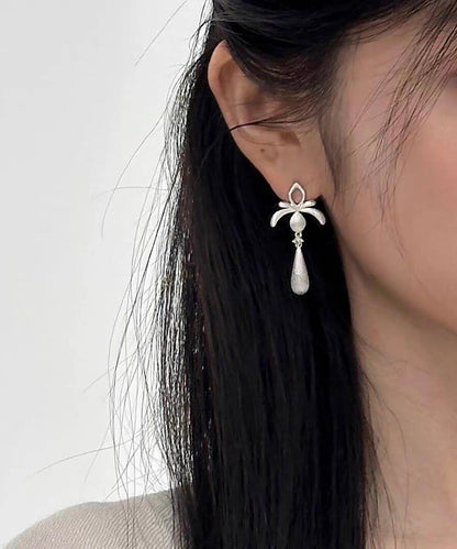 Women's Drop Earrings Hollow Water Droplet Design 3