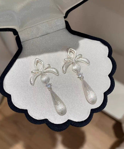 Women's Drop Earrings Hollow Water Droplet Design 4