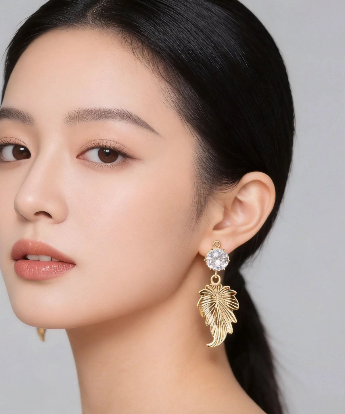 Women's Drop Earrings Retro Leaf Design 1