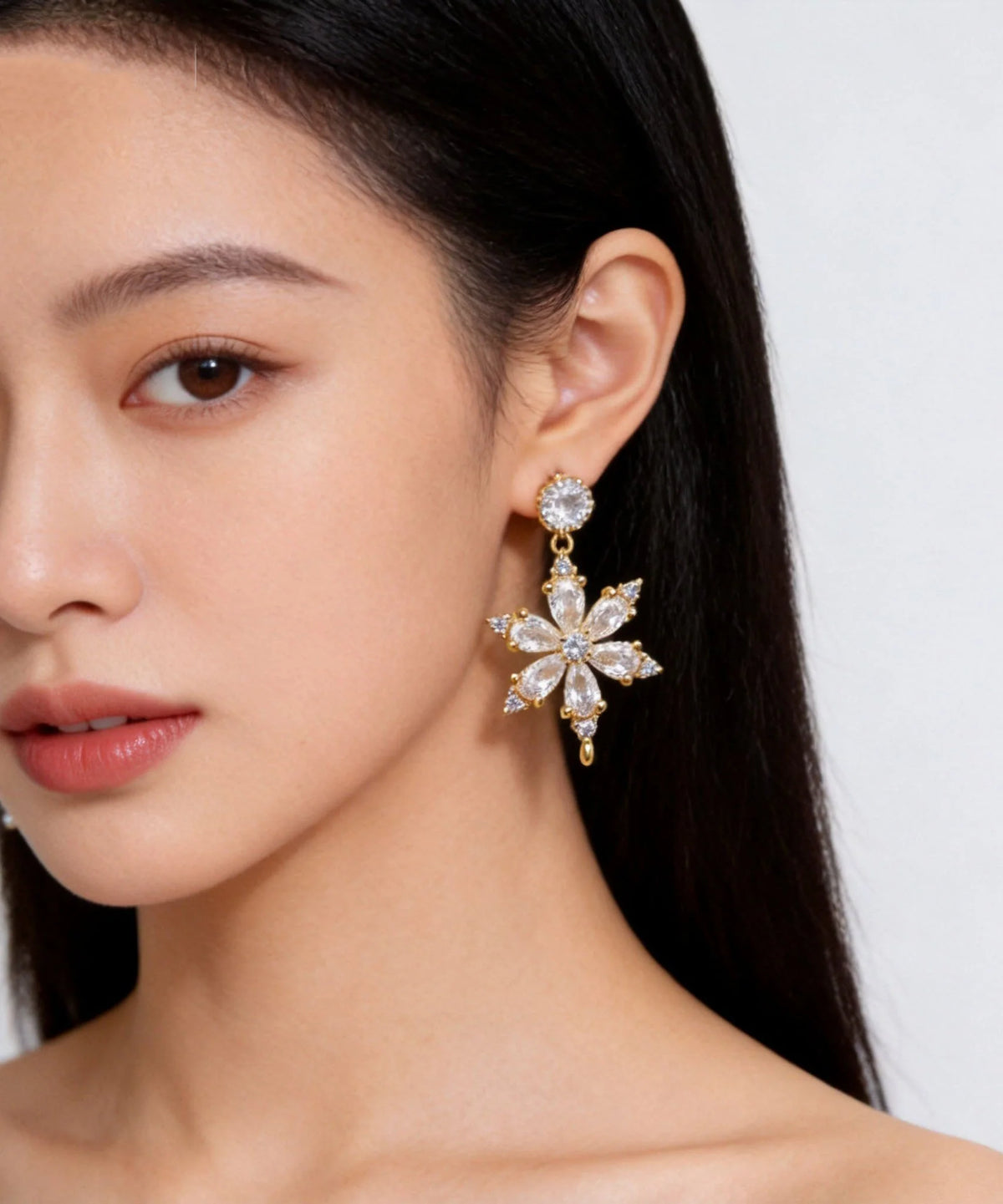 Women's Drop Earrings Sparkling Zircon Design 0