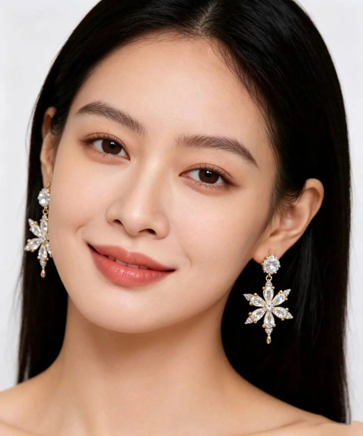 Women's Drop Earrings Sparkling Zircon Design 3