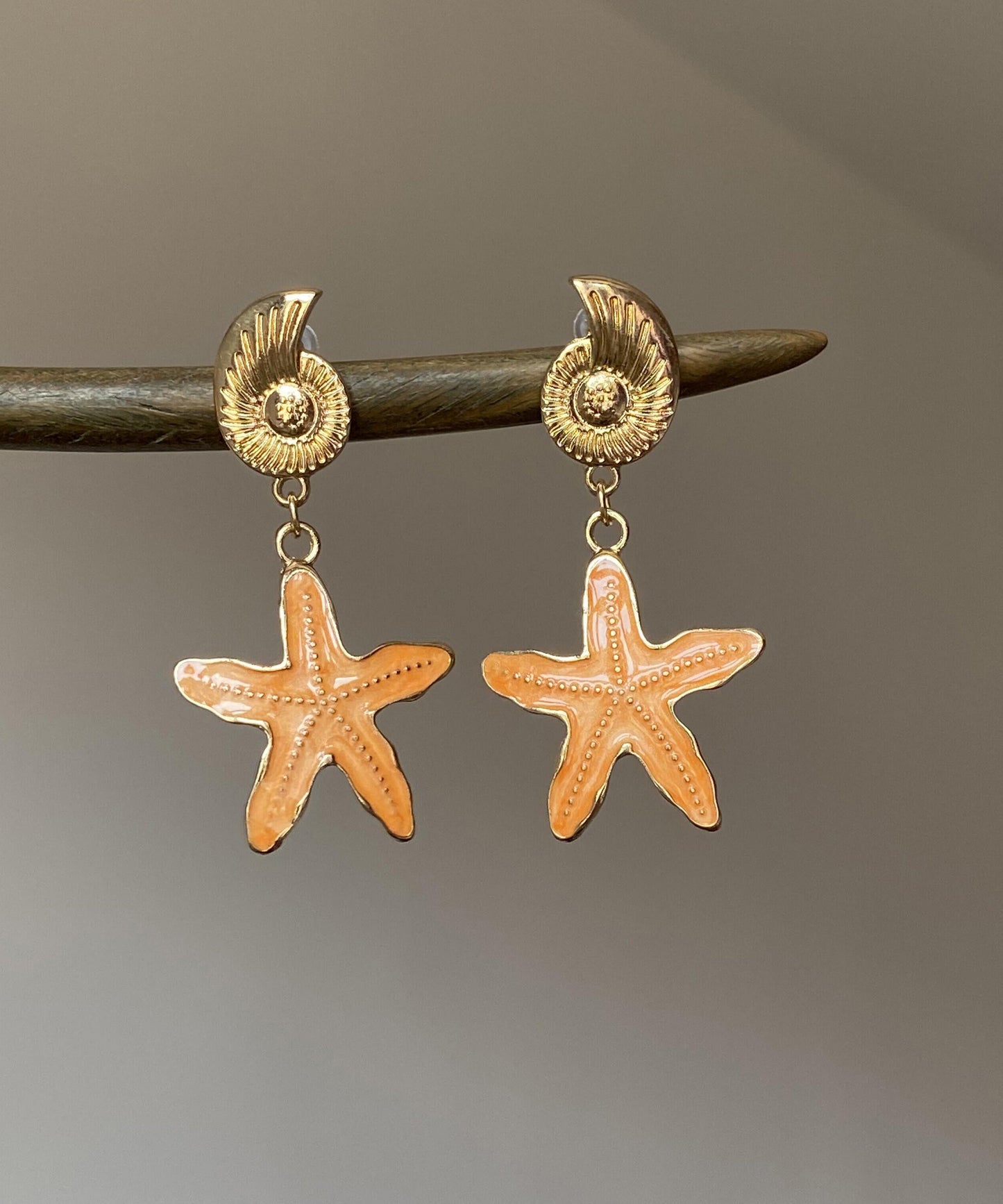 Women's Drop Earrings Starfish Design 2