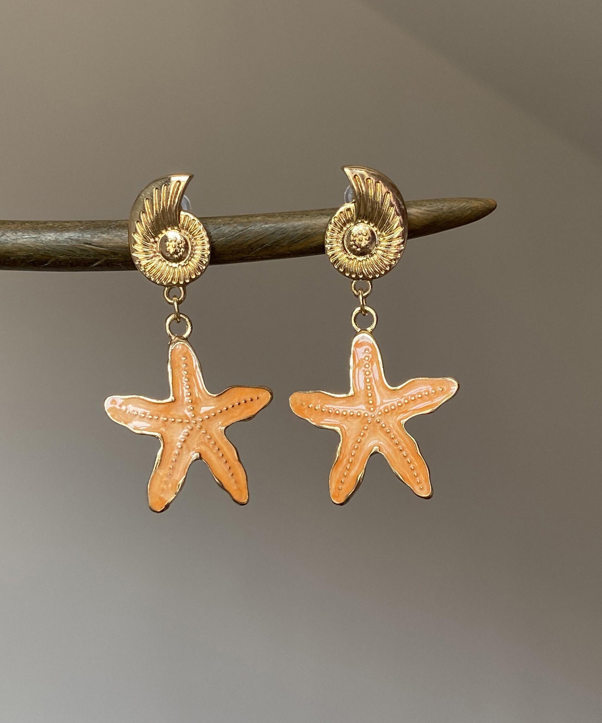 Women's Drop Earrings Starfish Design 2