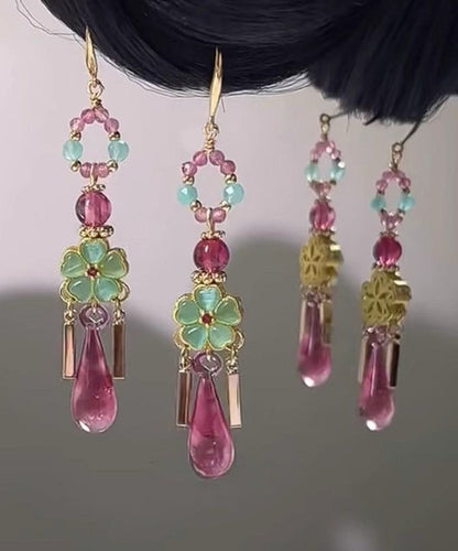 Women's Drop Earrings Water Droplet Tassel Design 1